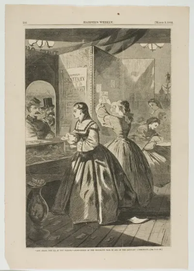 "Any Thing for Me, If You Please?"—Post-Office of the Brooklyn Fair in Aid of the Sanitary Commission