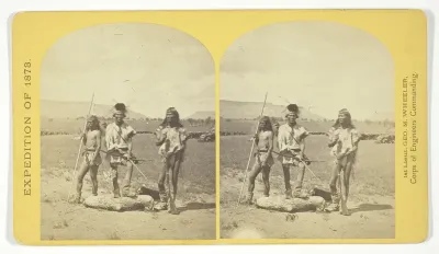 Apache Indians, as they appear ready for the war-path, No. 33 from the series "Geographical Explorations and Surveys West of the 100th Meridian"