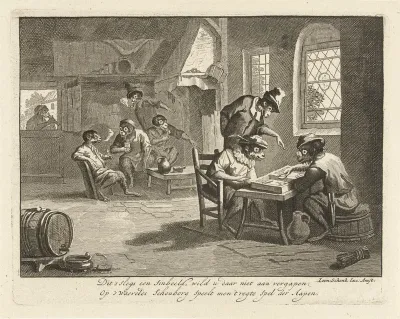 Apen in een herberg