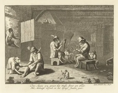 Apengezin in hun huis