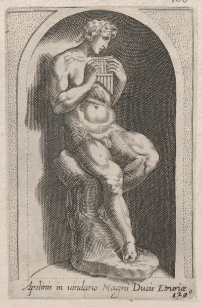 Apolinis (Apolinis in uiridario Magni Ducis Etruriae), from "Speculum Romanae Magnificentiae"