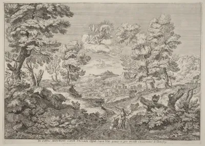 Apollo and a Nymph Leading a Lion