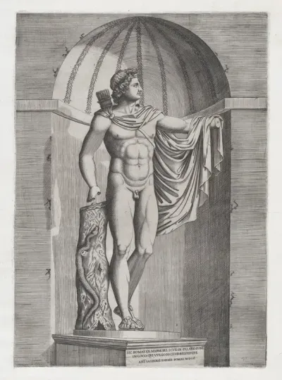 Apollo Belvedere, from "Speculum Romanae Magnificentiae"