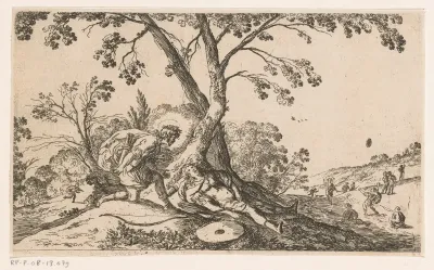 Apollo betreurt de dood van Hyacinthus