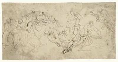 Apollo, de Muzen en Mercurius