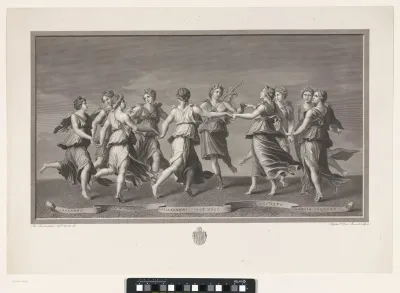 Apollo en de Muzen dansen