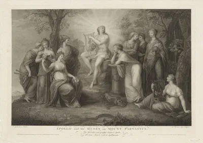 Apollo en de Muzen op de Parnassus