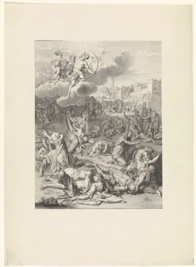 Apollo en Diana doden de kinderen van Niobe