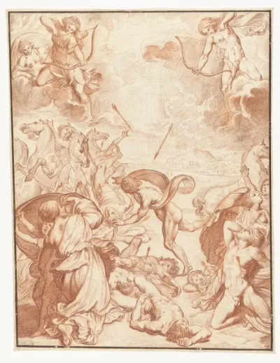 Apollo en Diana doden de kinderen van Niobe