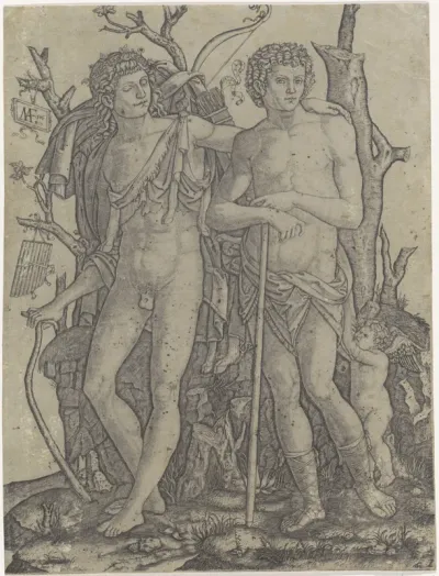 Apollo en Hyacinthus en Amor