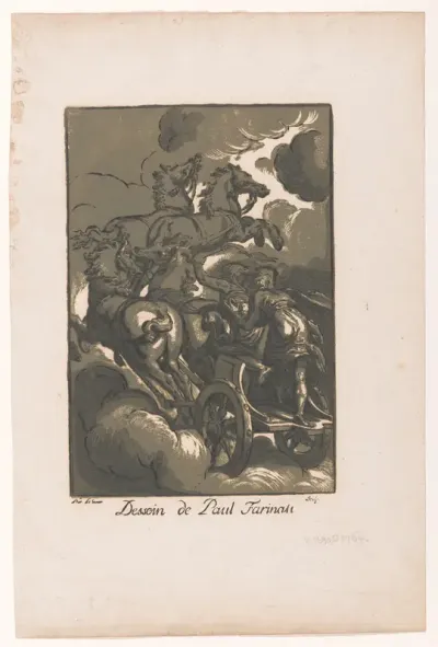 Apollo en Phaëton in de zonnewagen