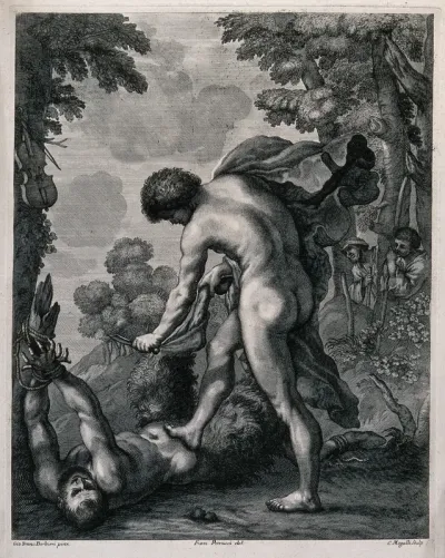 Apollo flaying Marsyas