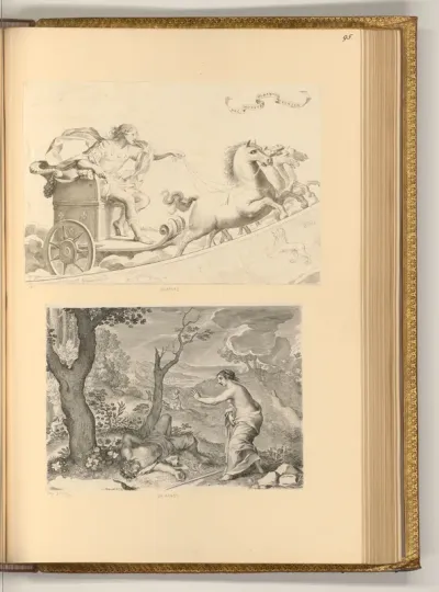 Apollo im Sonnenwagen; Venus und Adonis