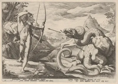 Apollo Killing the Python, from Ovid's "Metamorphoses", Book I