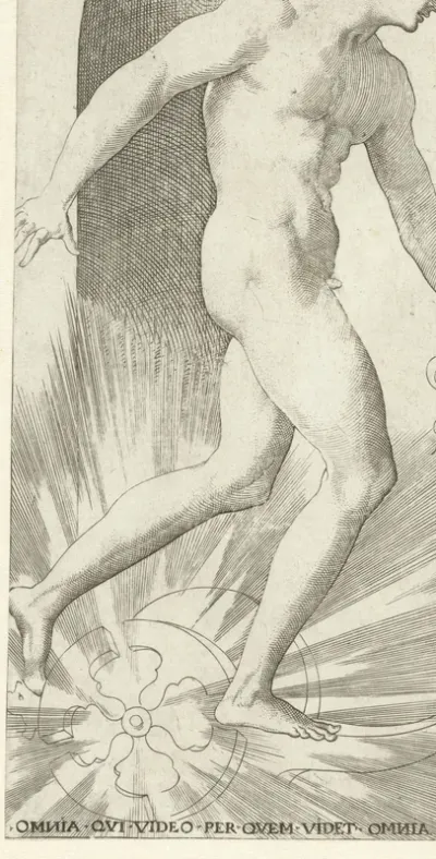 Apollo met lauwerkrans op een wagen