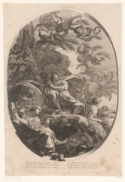 Apollo met lier op de Parnassus