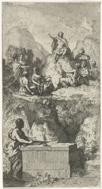 Apollo op de berg Parnassus