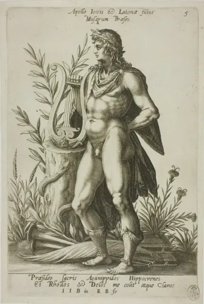 Apollo, plate 5 from Parnassus Biceps