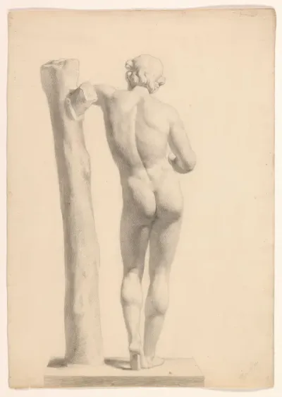 Apollo Sauroctonus, van achteren