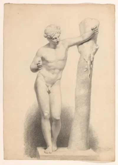 Apollo Sauroctonus, van voren