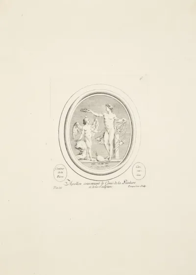 Apollon kroner malerkunstens og skulpturens genius