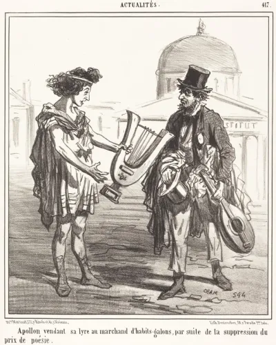 Apollon vendant sa lyre
