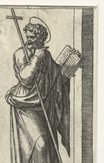 Apostel Filippus met kruis