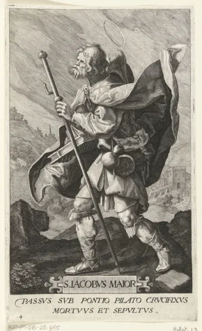 Apostel Jakobus de Meerdere (Jacobus Maior) als pelgrim