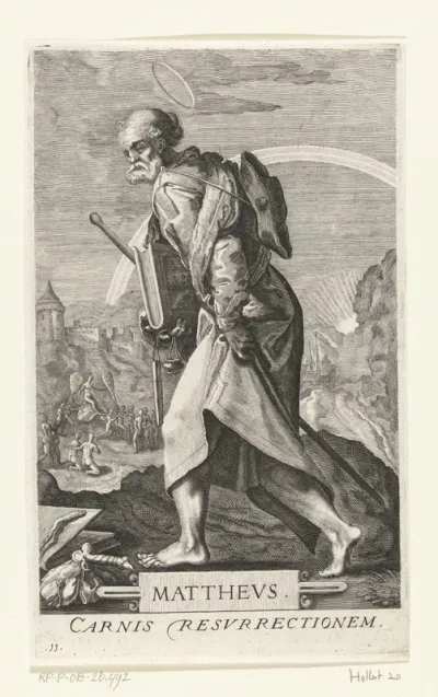 Apostel Mattheus als pelgrim