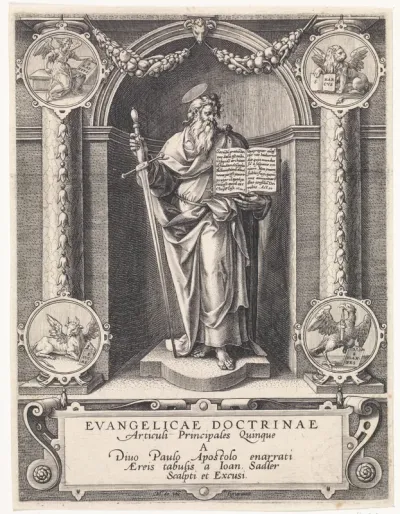 Apostel Paulus in een nis