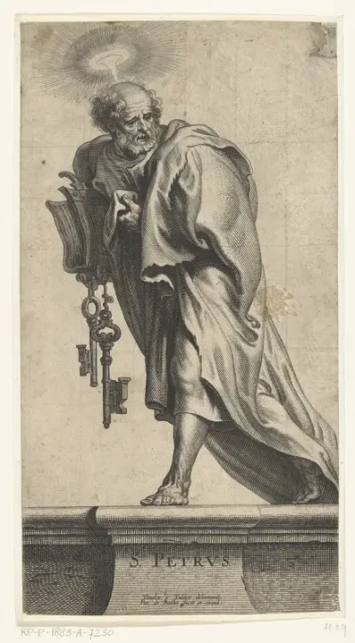 Apostel Petrus met sleutels en boek