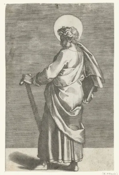 Apostel Simon Zelotes met zaag