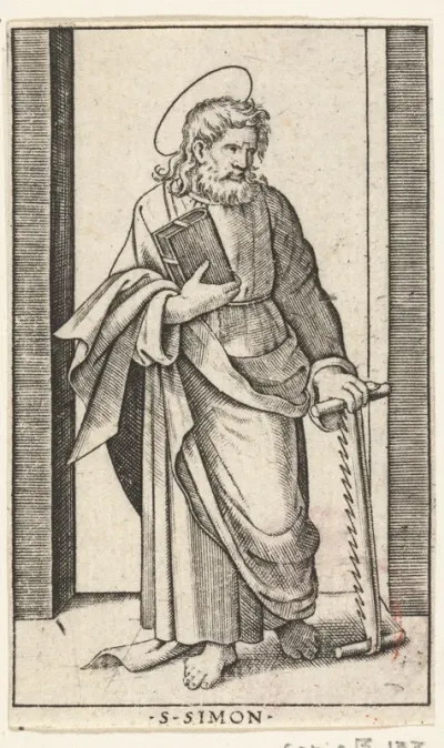 Apostel Simon Zelotes met zaag