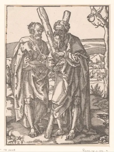 Apostelen Petrus en Andreas