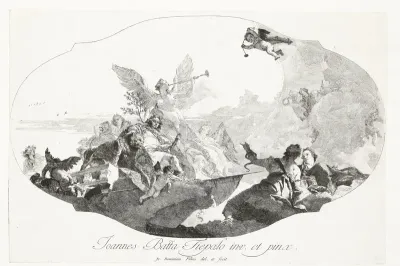 Apotheose van Francesco Barbaro met deugden en Faam