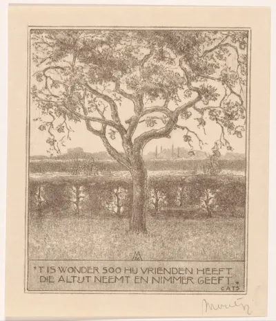 Appelboom in de herfst