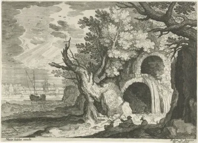 Aquaduct met waterval