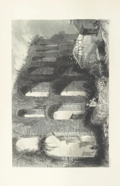 aqueduct from "Picturesque Europe. Containing ... engravings of views of its most interesting scenery. First series. (The Beauties of the Bosphorus; by Miss Pardoe, from drawings by W. H. Bartlett.)".