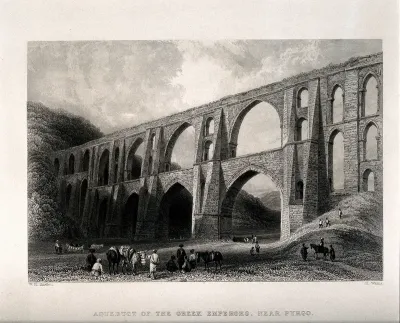 Aqueduct, near Pyrgos, Greece or Turkey