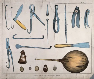 Arabic surgical instruments: nineteen figures