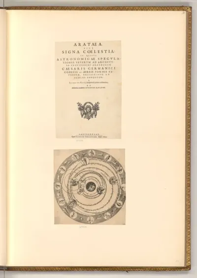 Arataea sive signa coelestia (Titelblatt); Himmelsglobus