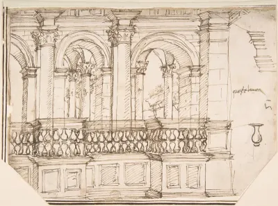 Arcade in the Balustrade (Stage Setting?)