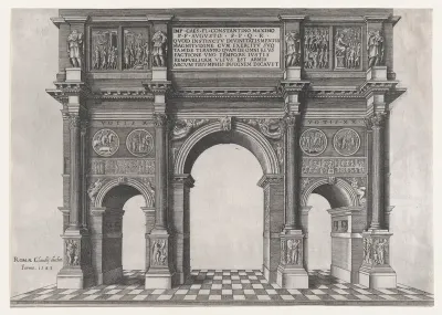 Arch of Constantine, from "Speculum Romanae Magnificentiae"