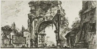 Arch of Drusus at the Porta S. Sebastiano in Rome, plate 8 from Some Views of Triumphal Arches and other monuments