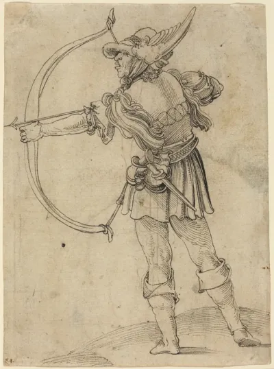 Archer Drawing His Bow