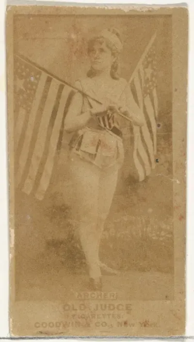 Archer, from the Actors and Actresses series (N171) for Old Judge Cigarettes
