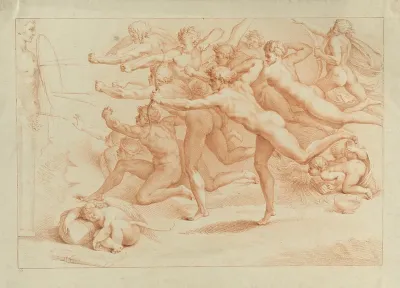 Archers shooting at a herm