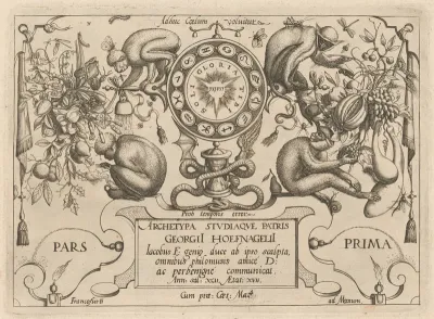 Archetypa studiaque patris Georgii Hoefnagelii [Part 1, Title Page]