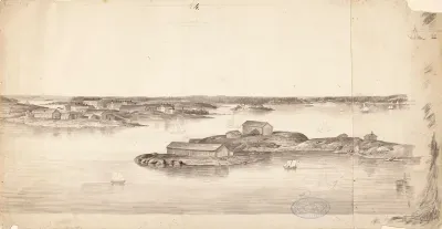 Archipelago Landscape, illustration for Finland Depicted in Drawings, page no. 4