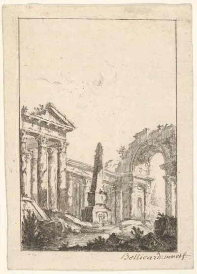 Architectural Capriccio, from "Vues de Rome"